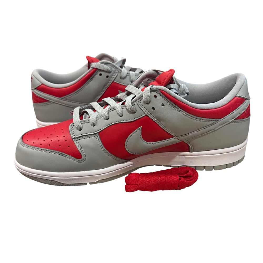 Nike Dunk Low Size 12 Red Silver Reverse Ultraman FQ6965-600 Retro Streetwear - Picture 6 of 11